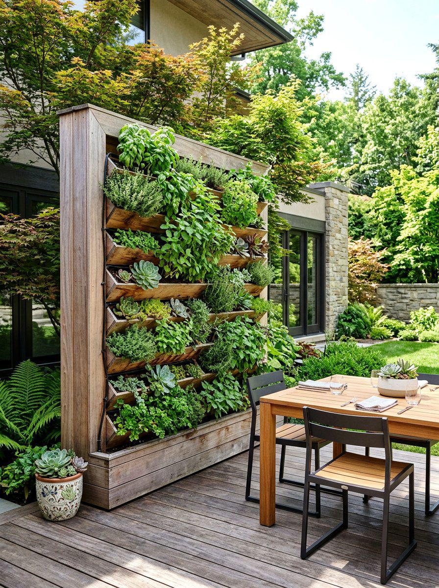 Vertical Garden - 25 Spring Patio Decor Ideas