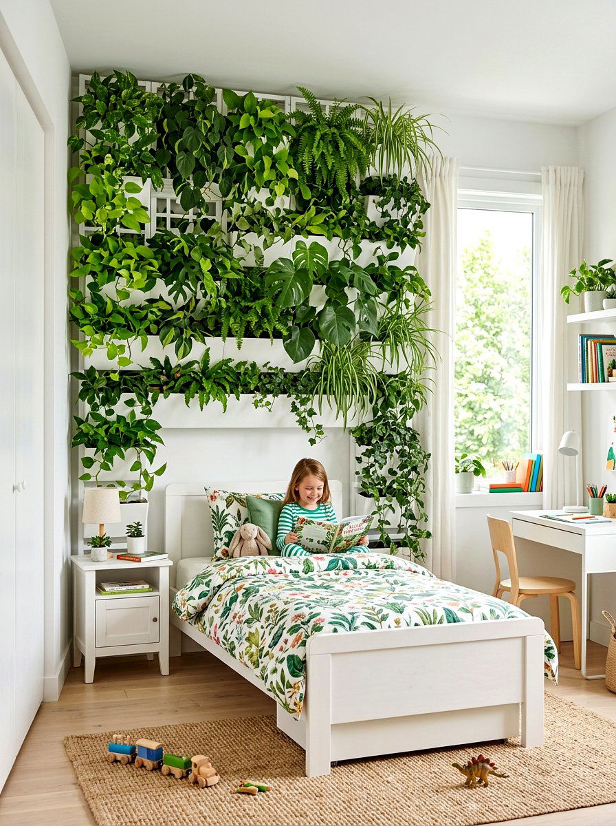 Vertical Garden Kids Bedroom - 25 Spring Kids Room Decor Ideas