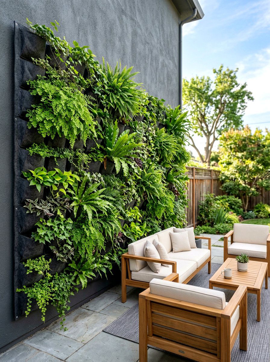 Vertical Garden Wall - 25 Spring Patio Wall Decor Ideas