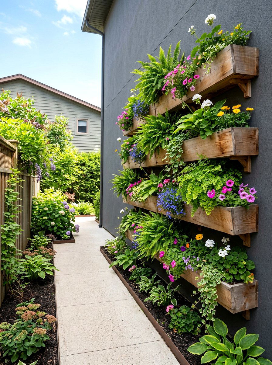 Vertical Garden Wall - 25 Spring Side Yard Decor Ideas