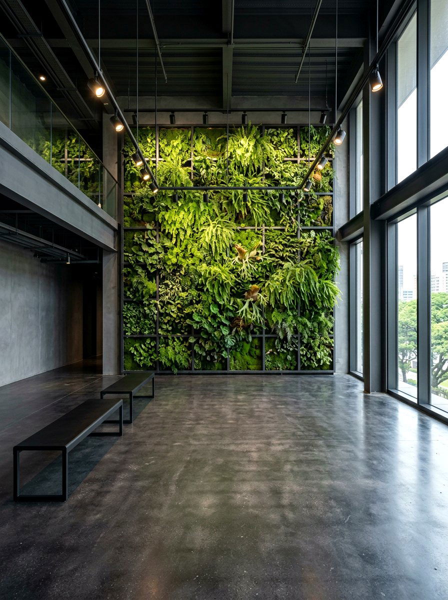 Vertical Garden Wall - 25 Spring Waiting Room Decor Ideas