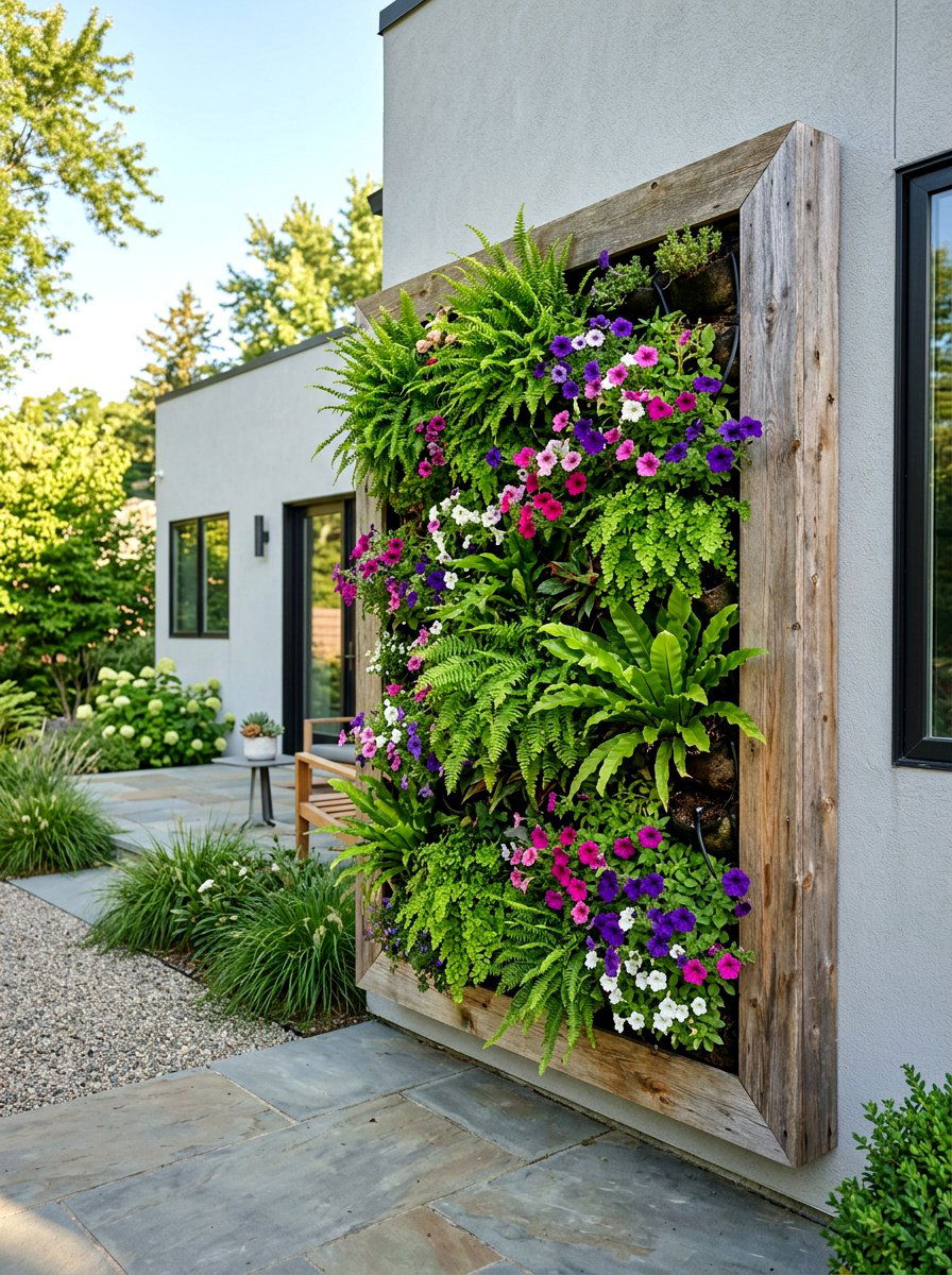 Vertical Garden Wall - 25 Spring Garden Decor Ideas