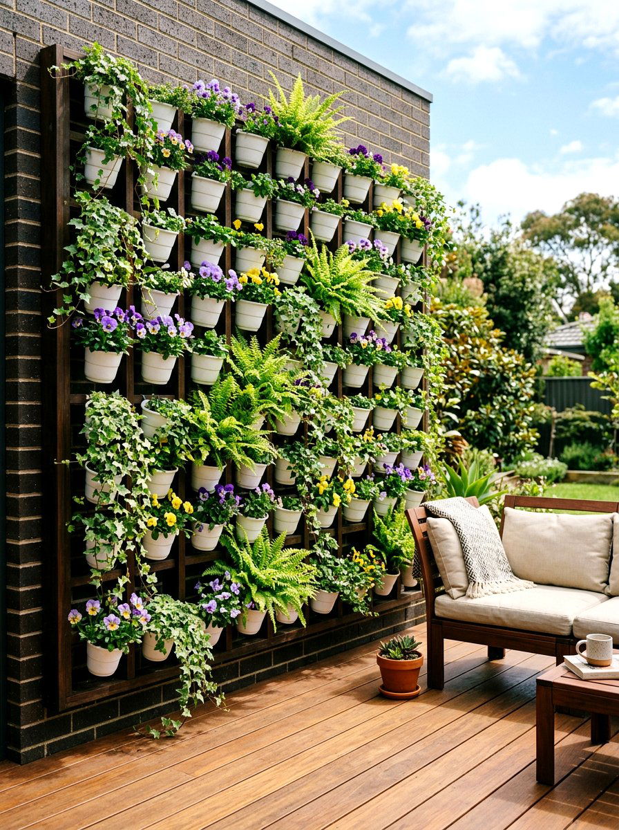 Vertical Garden Wall - 25 Spring Patio Corner Decor Ideas