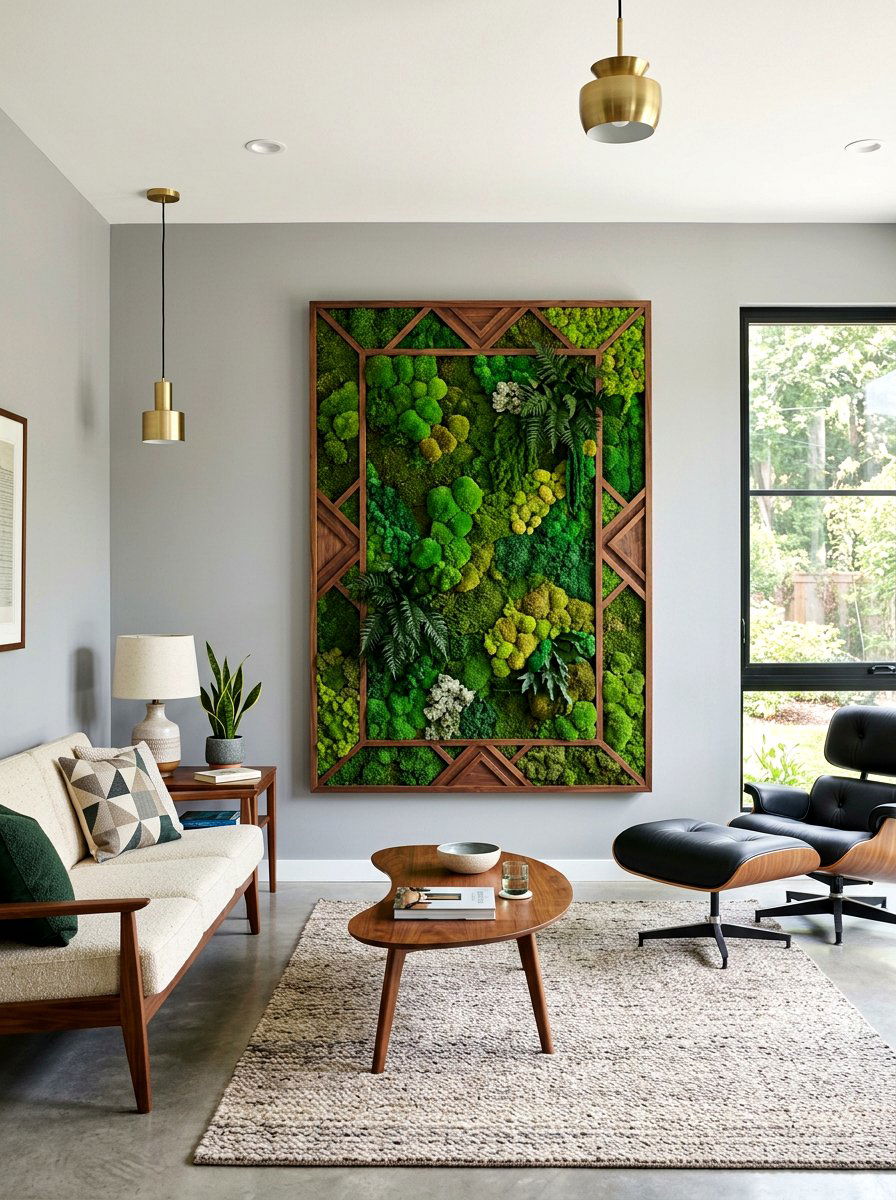 Vertical Moss Wall - 25 Spring Cafe Decor Ideas