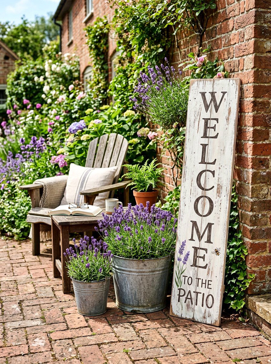 Vertical Porch Sign - 25 Spring Sign Decor Ideas
