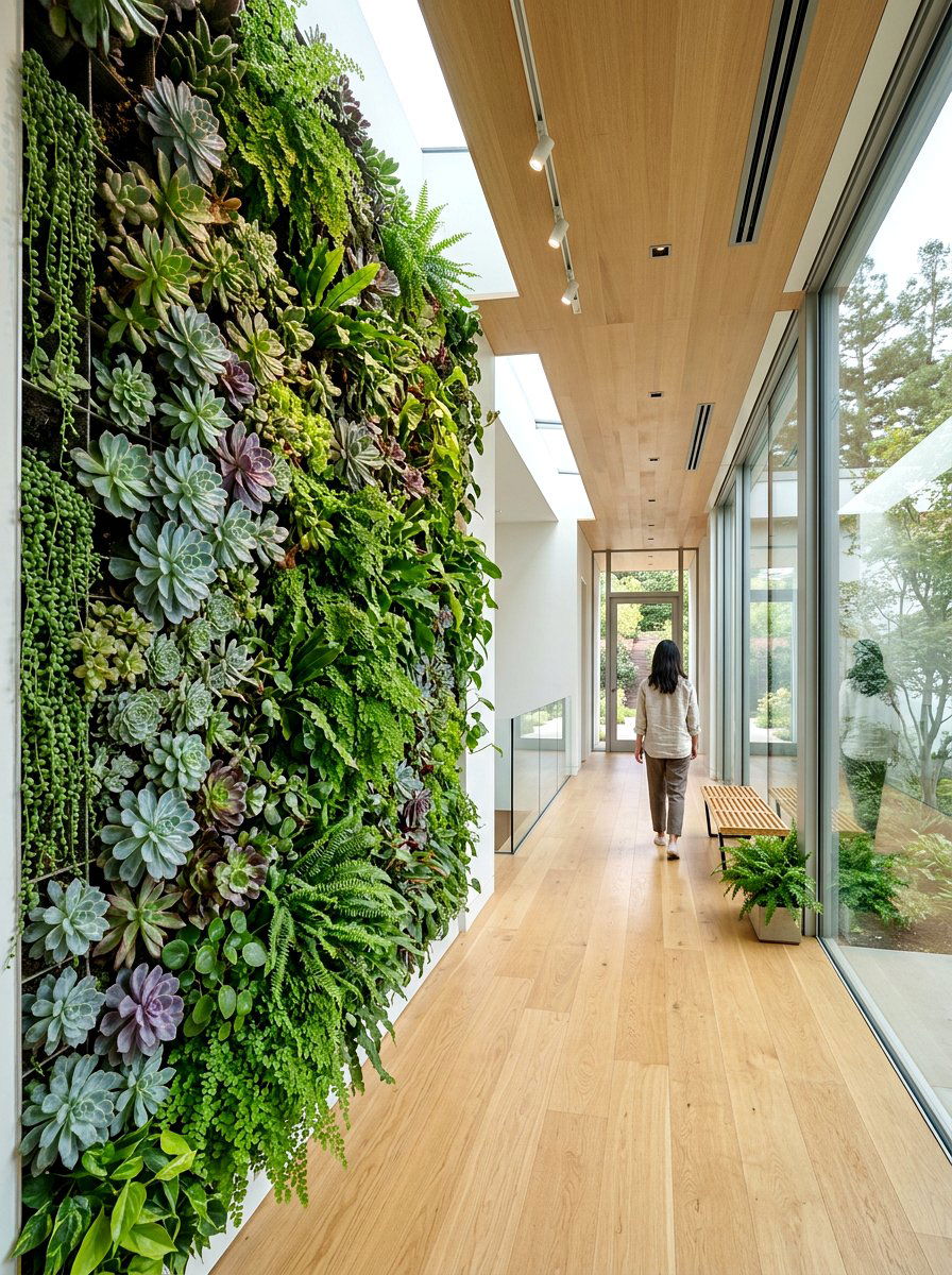 Vertical Wall Garden - 25 Spring Hallway Wall Decor Ideas