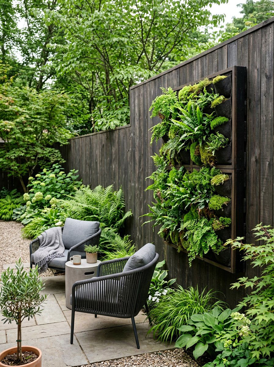 Vertical Wall Planter - 25 Spring Fence Decor Ideas