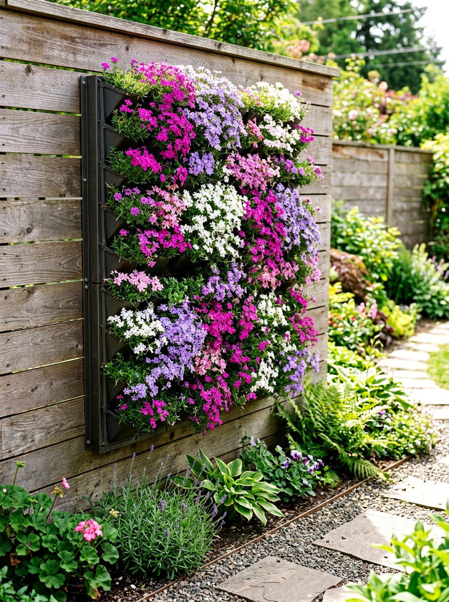 Vertical Wall Planter - 25 Spring Flower Pot Ideas