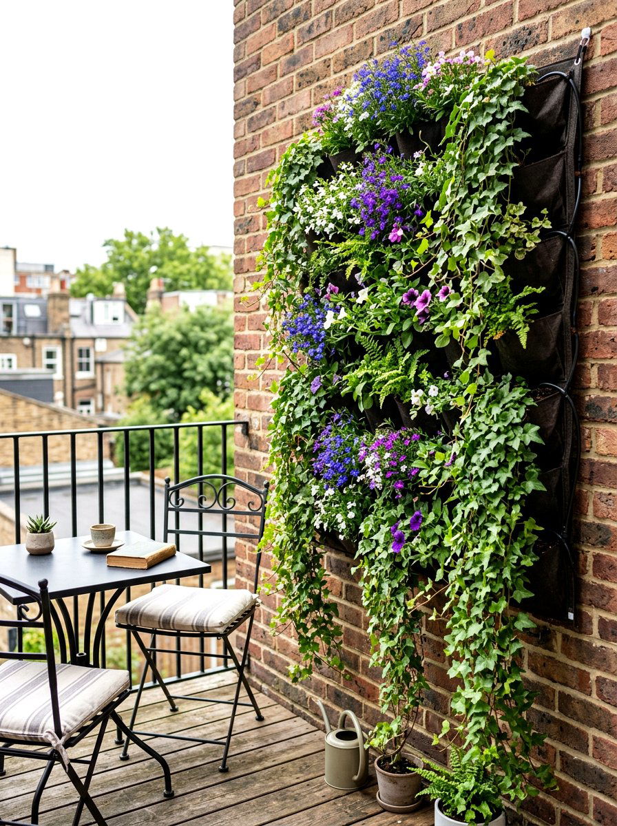 Vertical Wall Planters - 25 Spring Patio Planter Arrangement Ideas