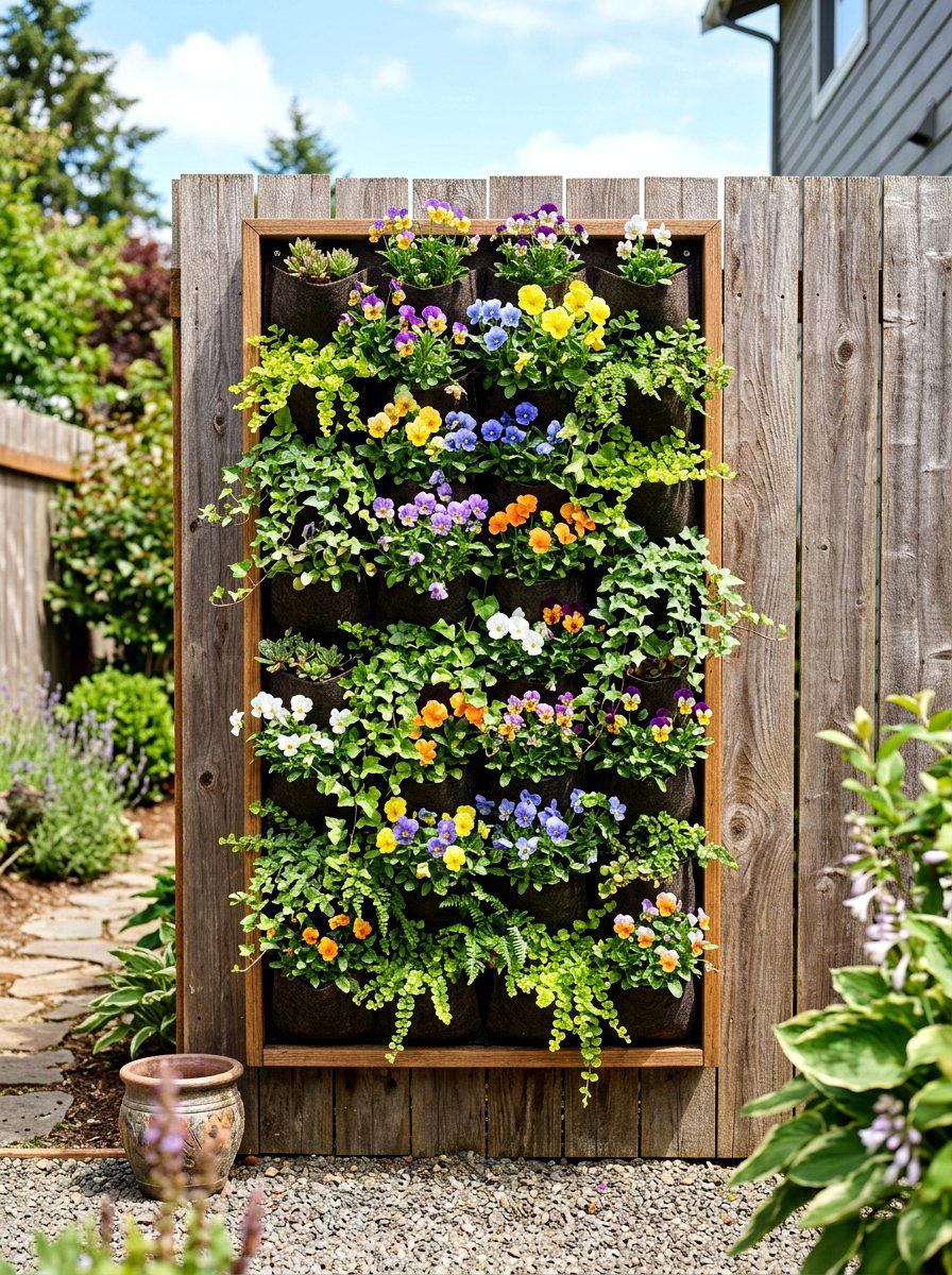 Vertical garden wall planter - 25 Spring Planter Ideas