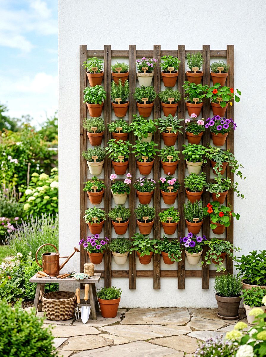 Vertical garden - 25 Outdoor Spring Decor Ideas for Front Porch