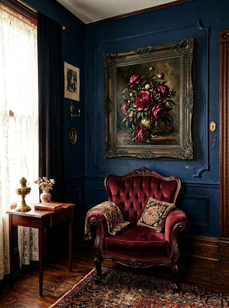 Victorian Floral Portrait - 25 Spring Vintage Art Ideas