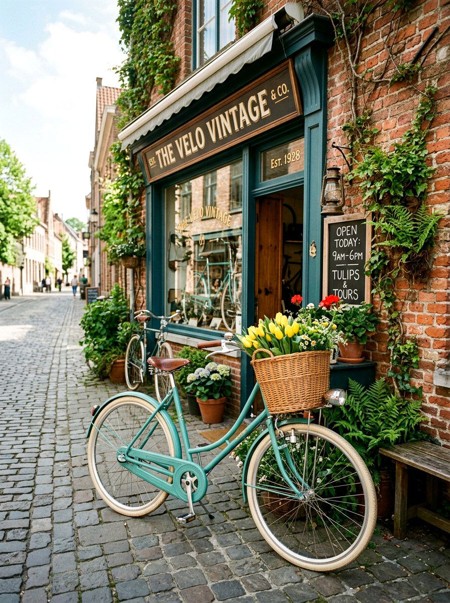 Vintage Bicycle Shop Front - 25 Spring Storefront Decor Ideas