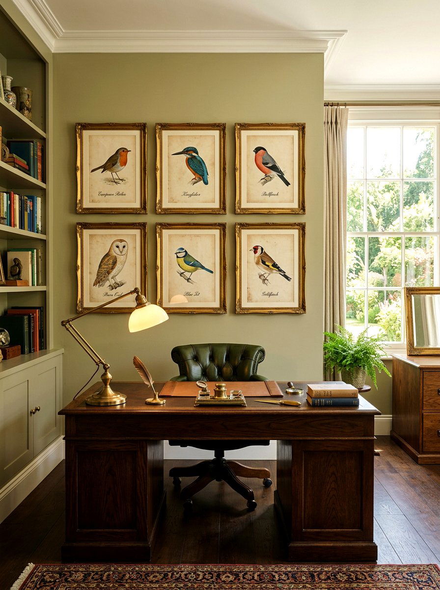 Vintage Bird Illustration Art - 25 Spring Free Printable Decor Ideas