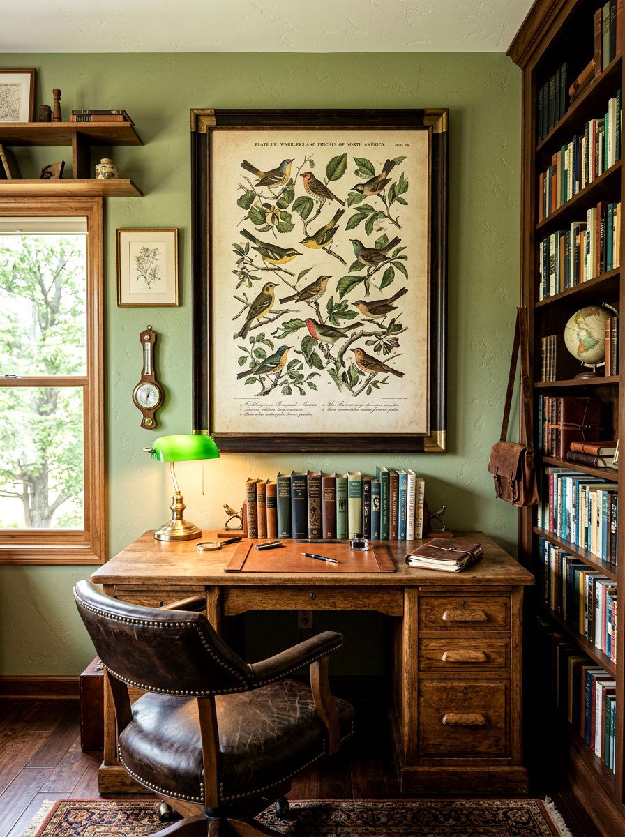 Vintage Bird Print - 25 Spring Bird Decor Ideas