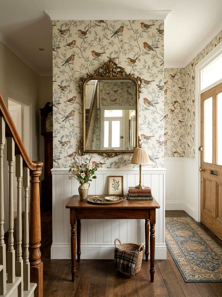 Vintage Bird Wallpaper - 25 Spring Wallpaper Ideas