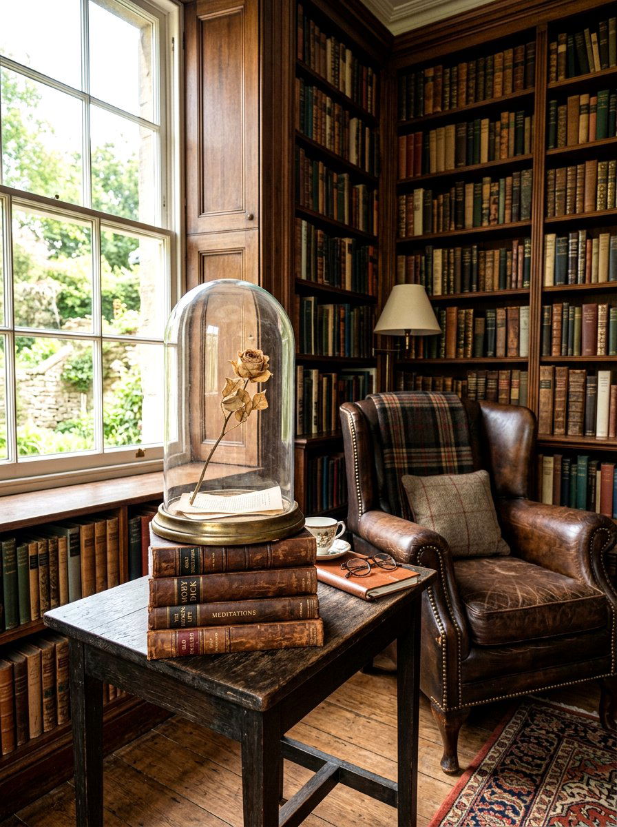 Vintage Book Cloche - 25 Spring Cloche Decor Ideas