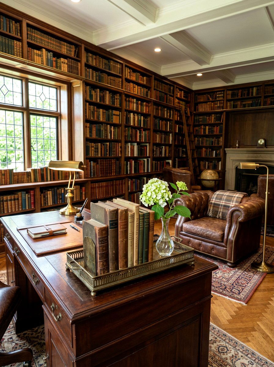 Vintage Book Tray - 25 Spring Round Tray Decor Ideas