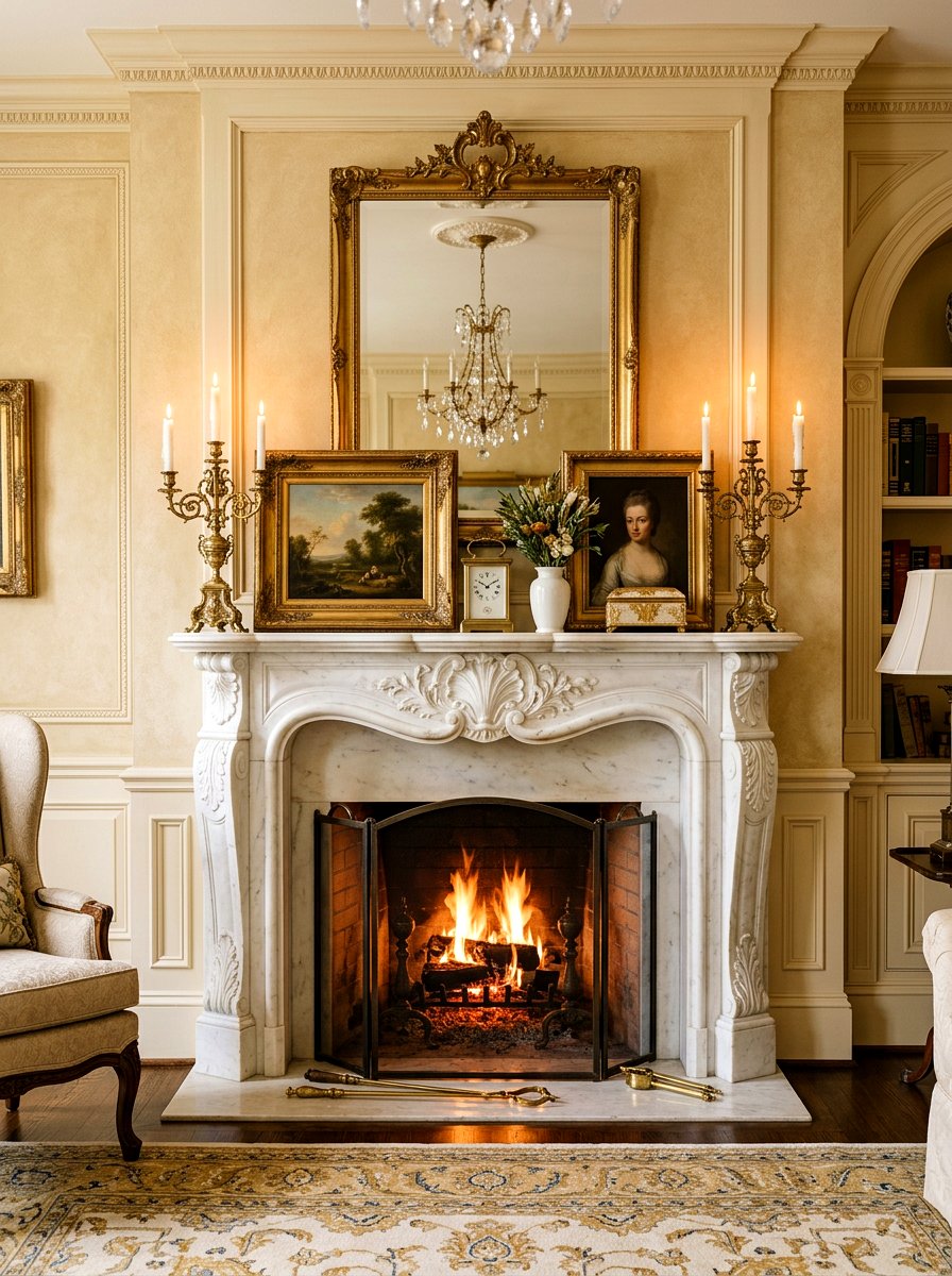 Vintage Brass Candlesticks - 25 Spring Candle Arrangement Ideas