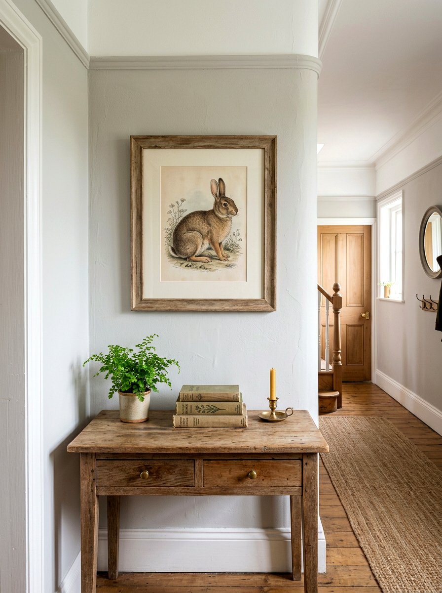 Vintage Bunny Art Print - 25 Spring Bunny Decor Ideas