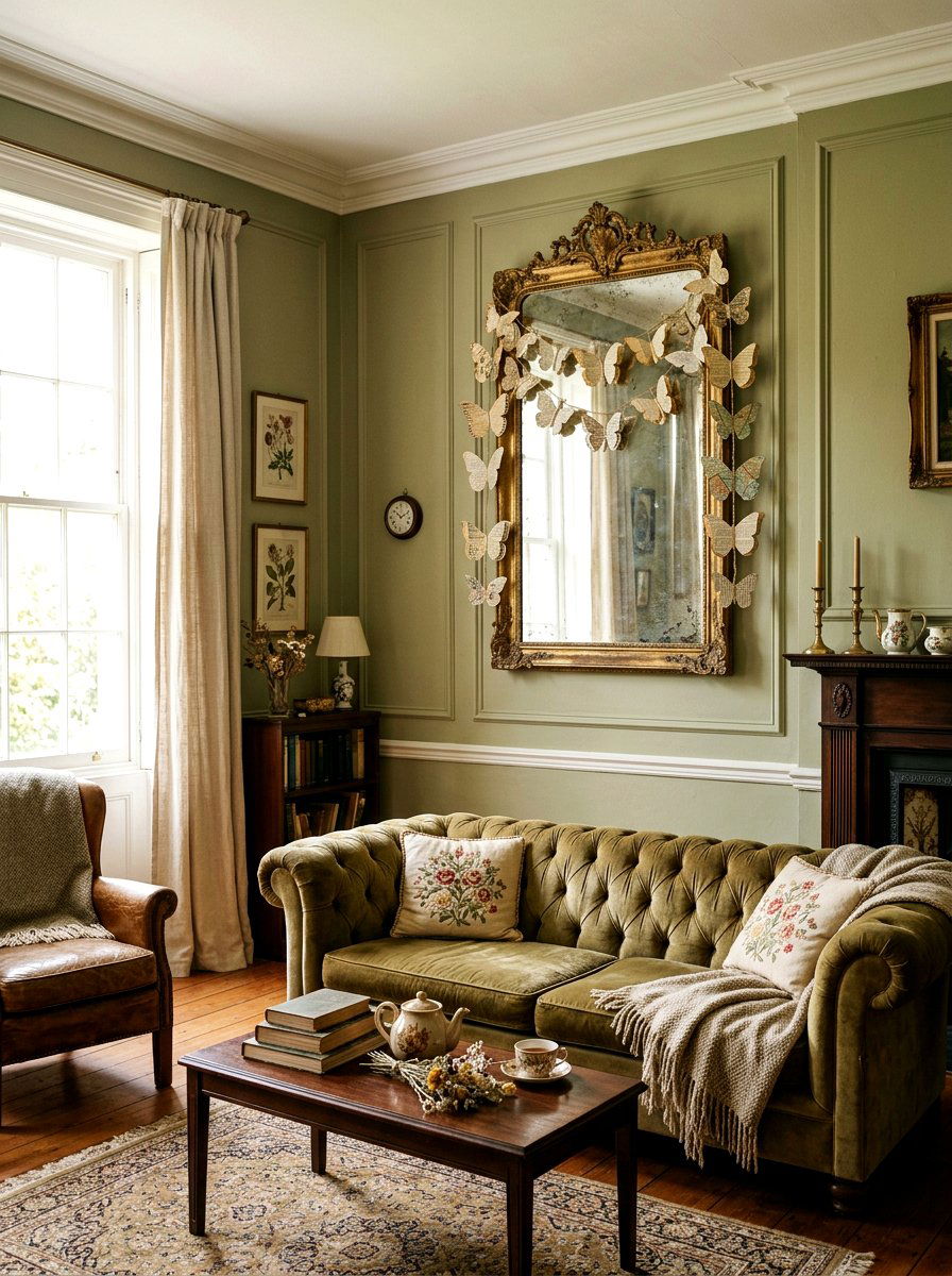 Vintage Butterfly Garland - 25 Spring Butterfly Garland Ideas