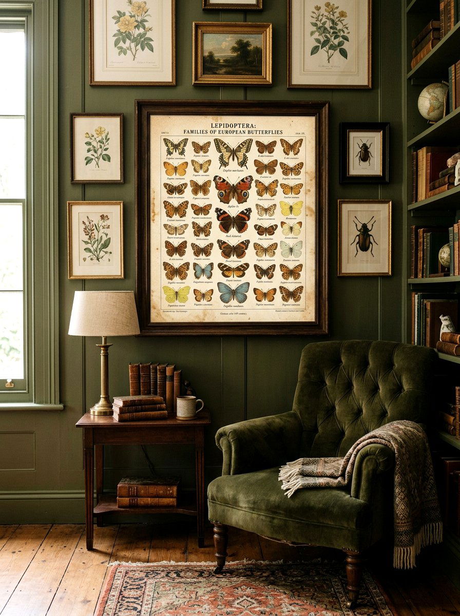 Vintage Butterfly Illustration - 25 Spring Printable Art Ideas