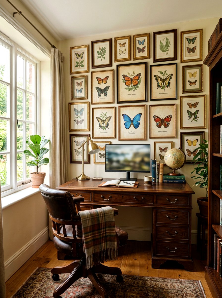 Vintage Butterfly Print - 25 Spring Butterfly Wall Decor Ideas