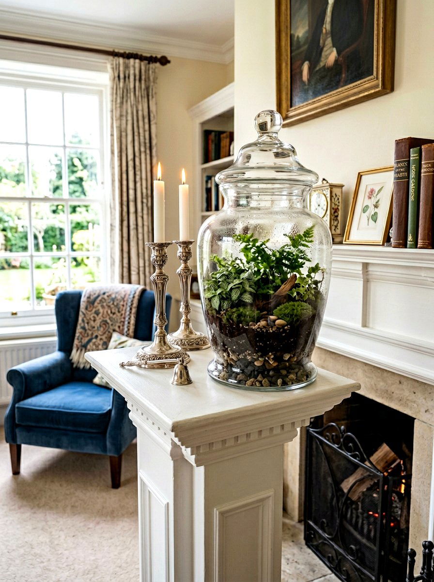 Vintage Candy Jar Terrarium - 25 Spring DIY Terrarium Ideas