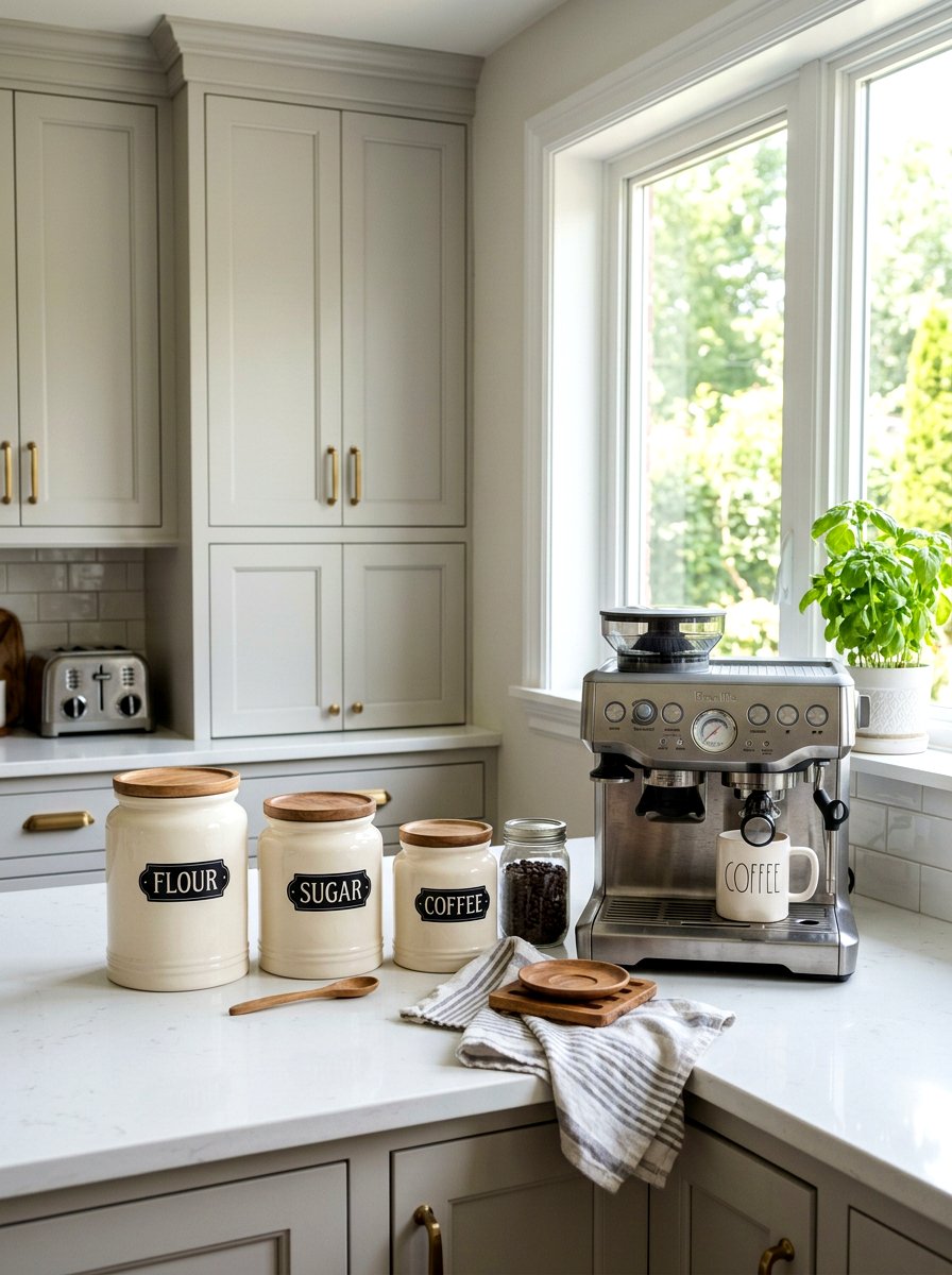 Vintage Ceramic Canister - 25 Spring Pottery Decor Ideas