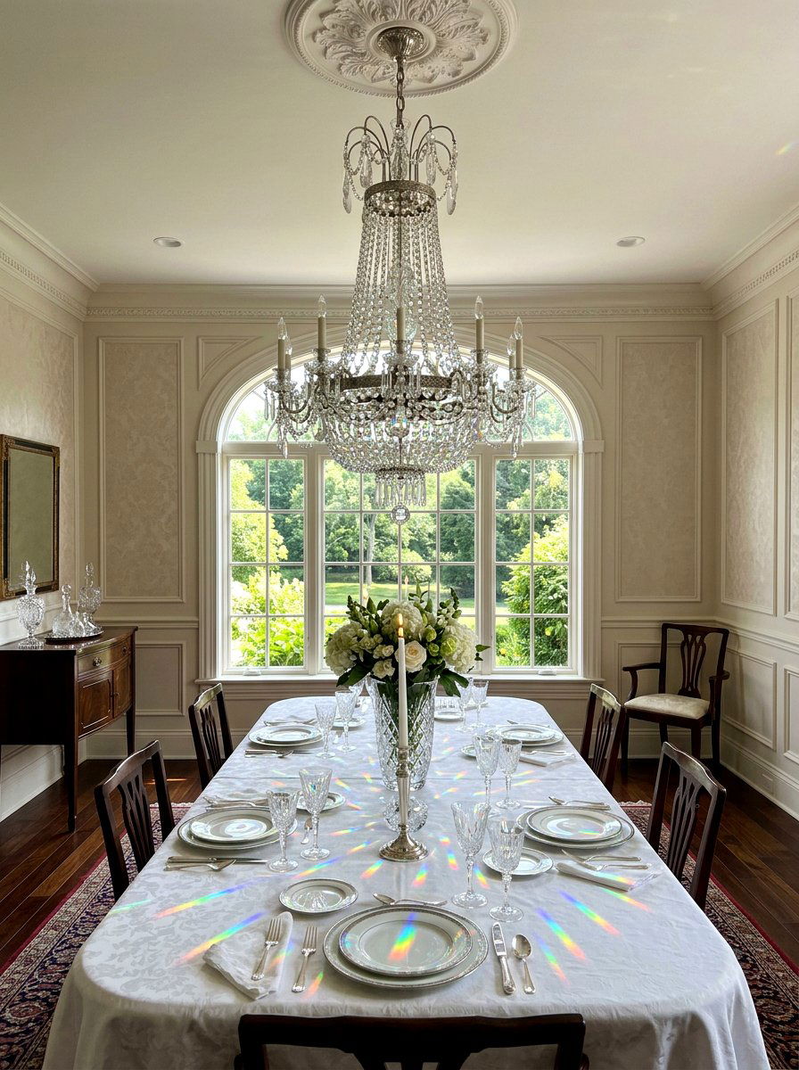 Vintage Chandelier Crystal Hanger - 25 Spring Sun Catcher Ideas