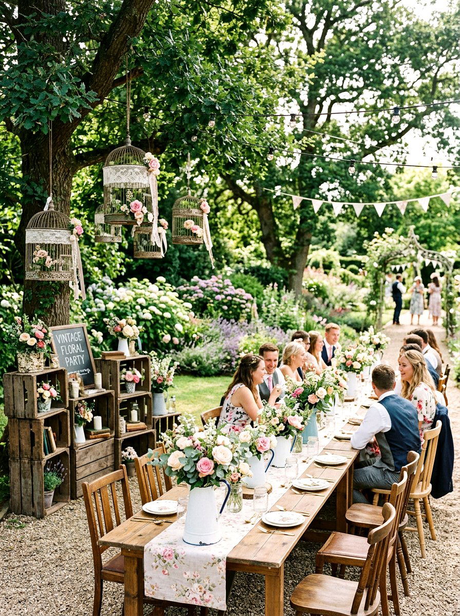 Vintage Floral Party - 25 Spring Garden Party Theme Ideas