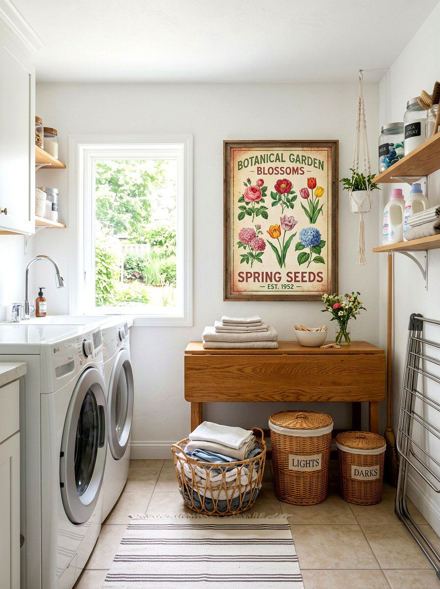 Vintage Floral Poster - 25 Spring Wall Art Ideas