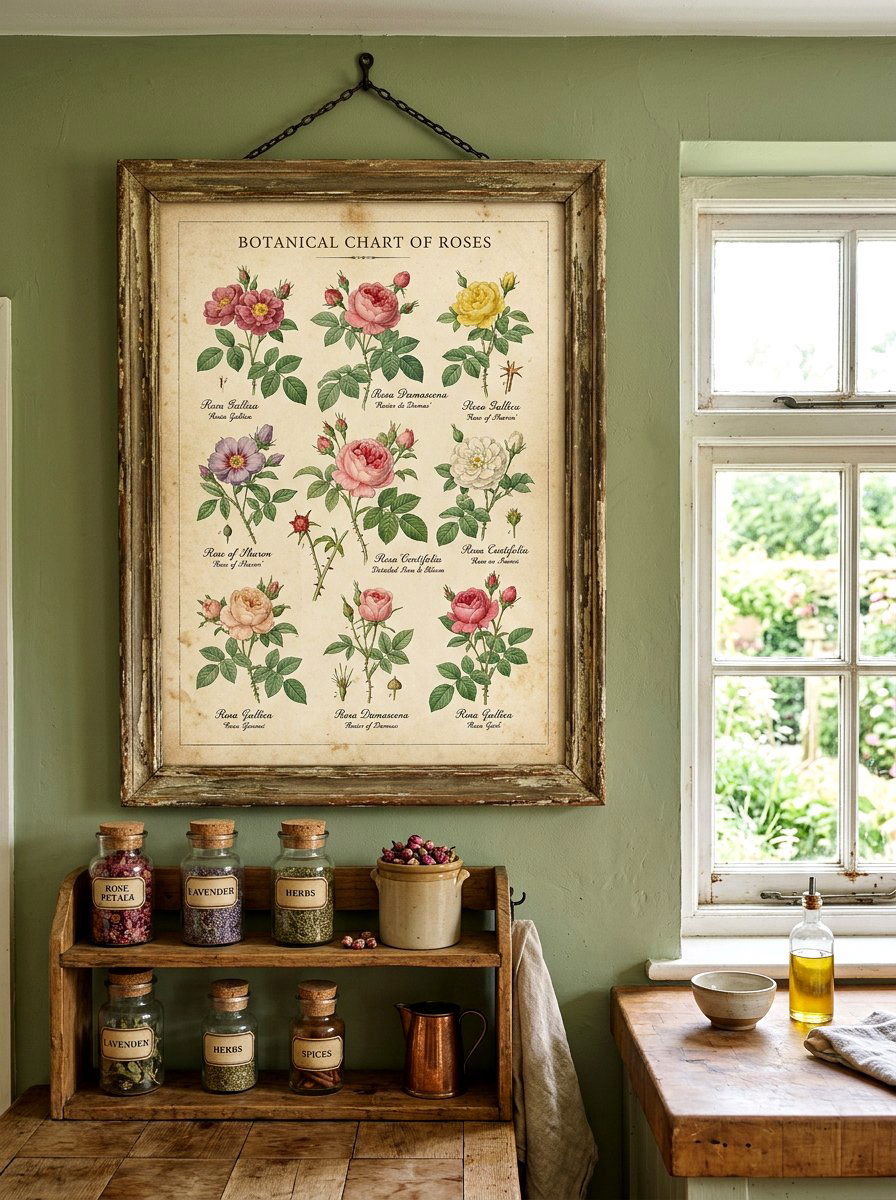 Vintage Flower Poster - 25 Spring Floral Wall Art Ideas