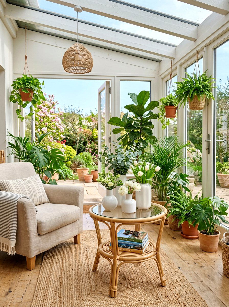 Vintage Glass Jar - 25 Spring Side Table Decor Ideas