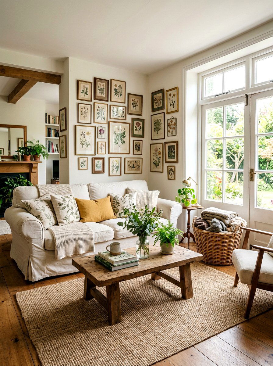 Vintage Living Room - 25 Spring Rustic Decor Ideas