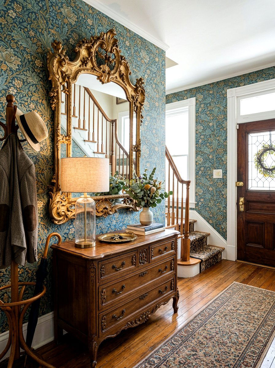 Vintage Ornate Entryway Mirror - 25 Spring Entryway Mirror Ideas