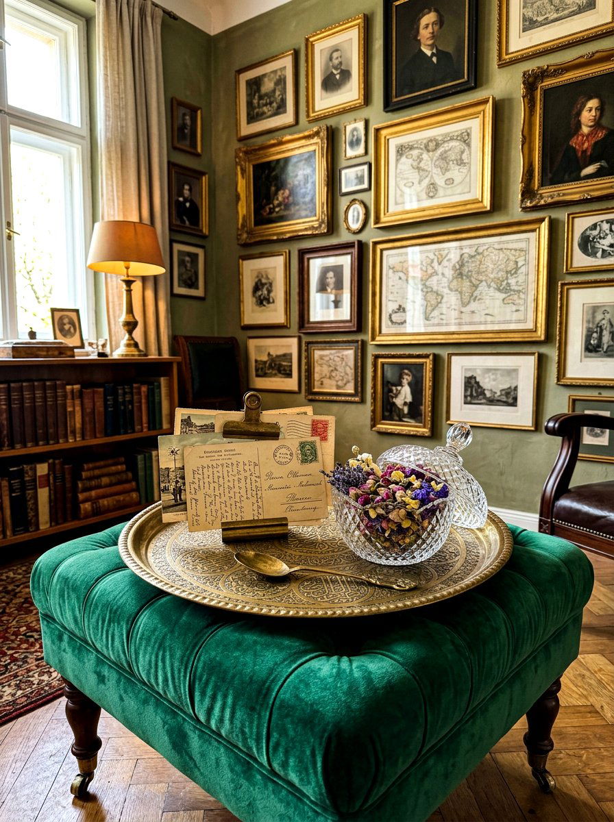 Vintage Ottoman Tray - 25 Spring Ottoman Tray Ideas