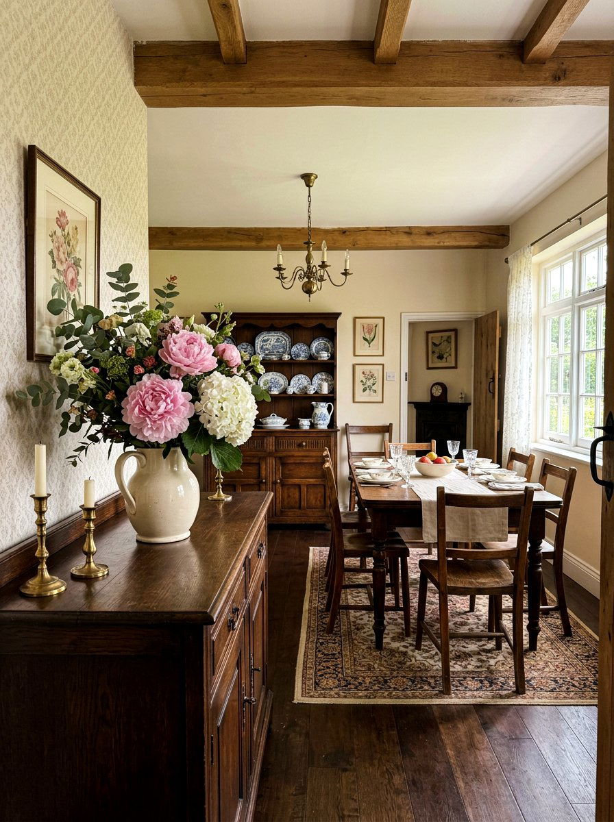 Vintage Pitcher Floral - 25 Spring DIY Flower Arrangement Ideas