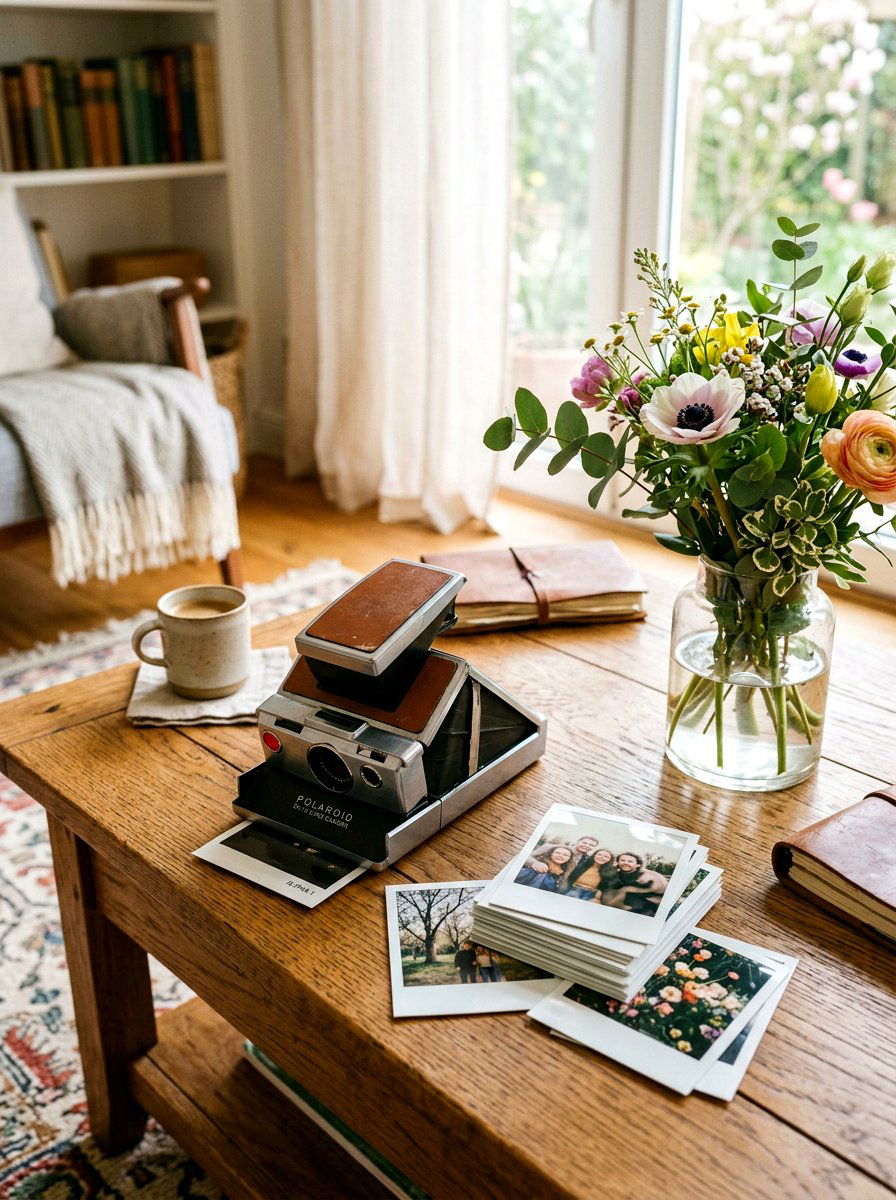 Vintage Polaroid Camera - 25 Spring Photo Prop Ideas