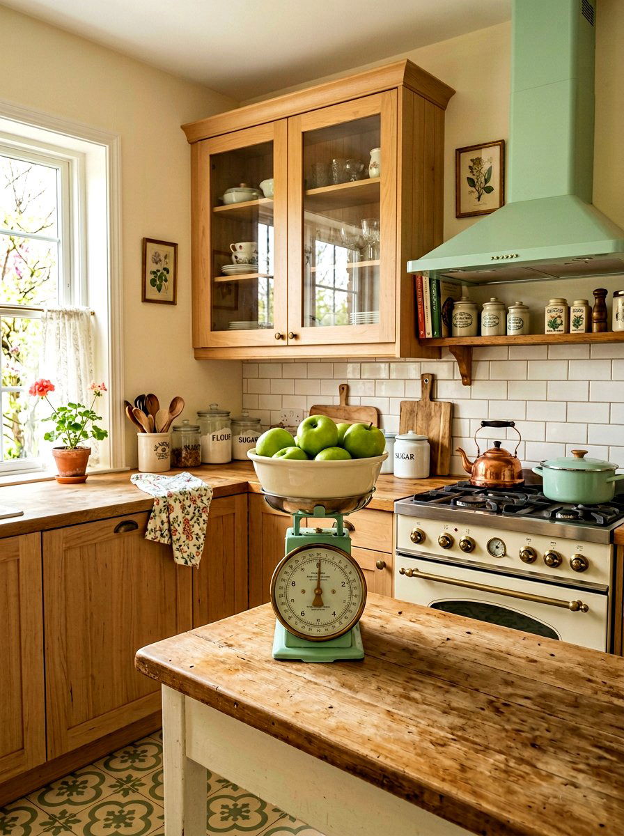 Vintage Scale Stove Decor - 25 Spring Stove Decor Ideas