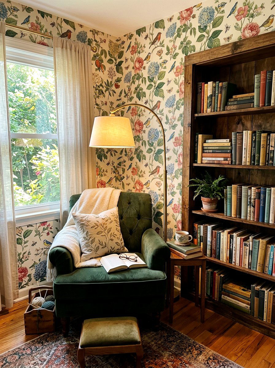 Vintage Spring Garden Wallpaper - 25 Spring Peel and Stick Wallpaper Ideas