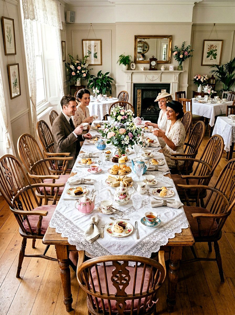 Vintage Tea Party Setup