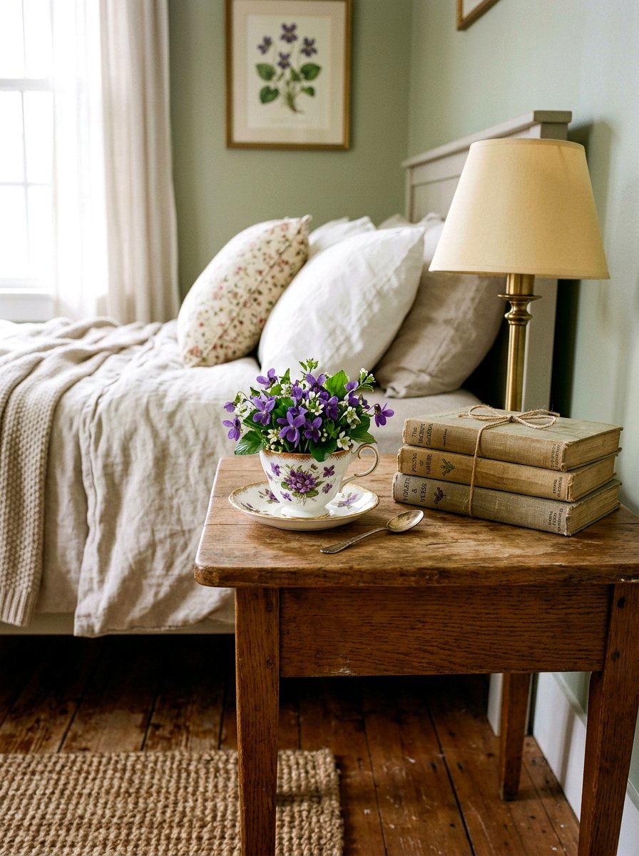 Vintage Teacup Floral - 25 Spring Floral Arrangement Ideas