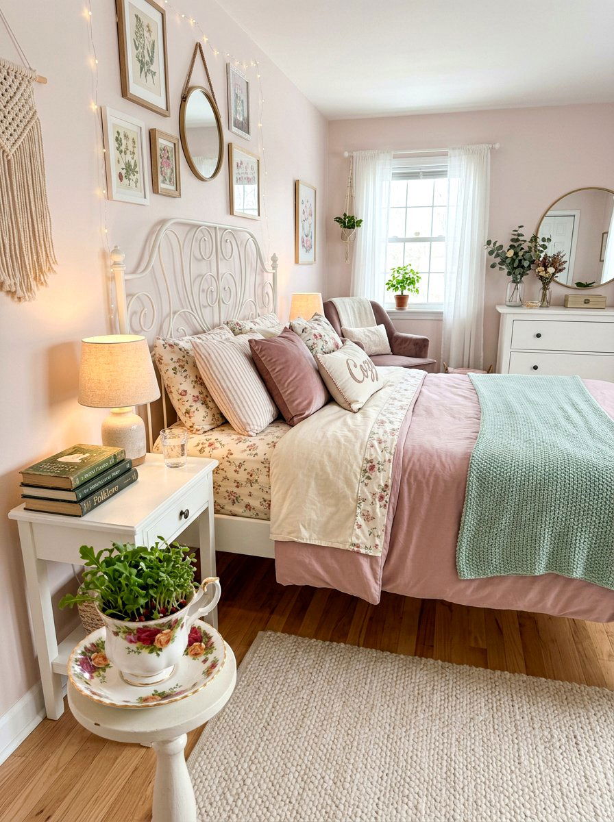 Vintage Teacup Microgreens - 25 Spring Microgreen Decor Ideas