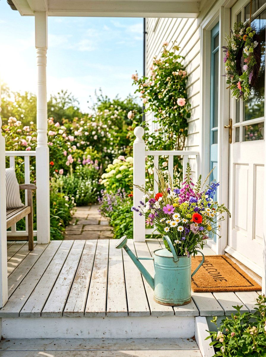 Vintage Watering Cans - 25 Spring Thrift Store Decor Ideas