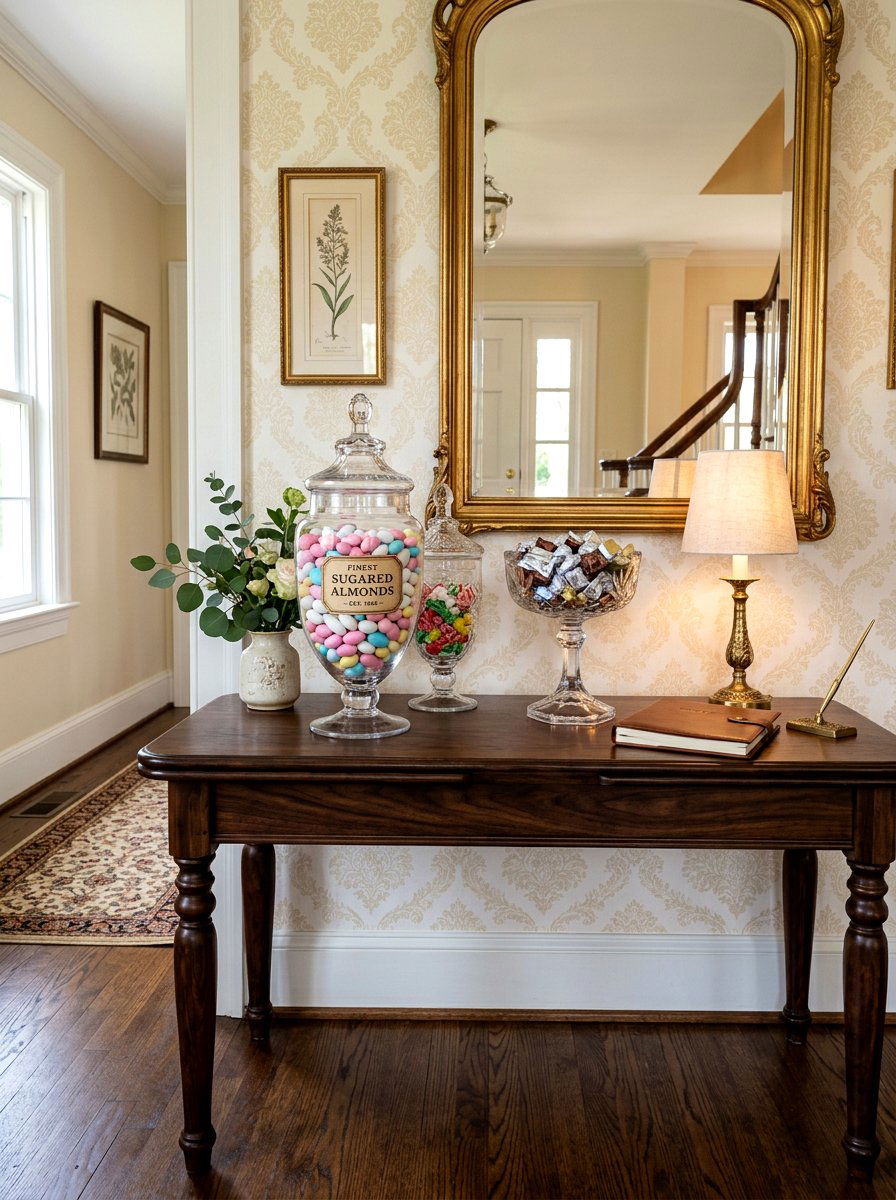 Vintage apothecary jars for spring - 25 Spring Candy Jar Ideas