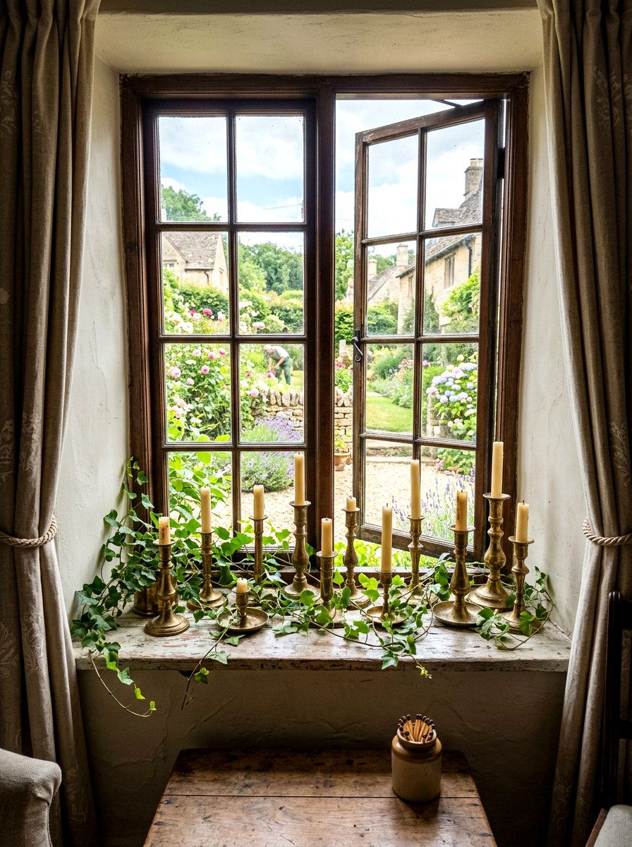 Vintage brass candle holder spring - 25 Spring Pillar Candle Ideas