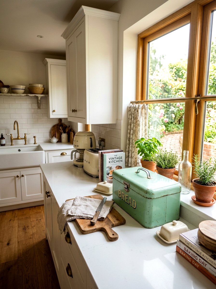 Vintage bread box - 25 Spring Kitchen Refresh Ideas
