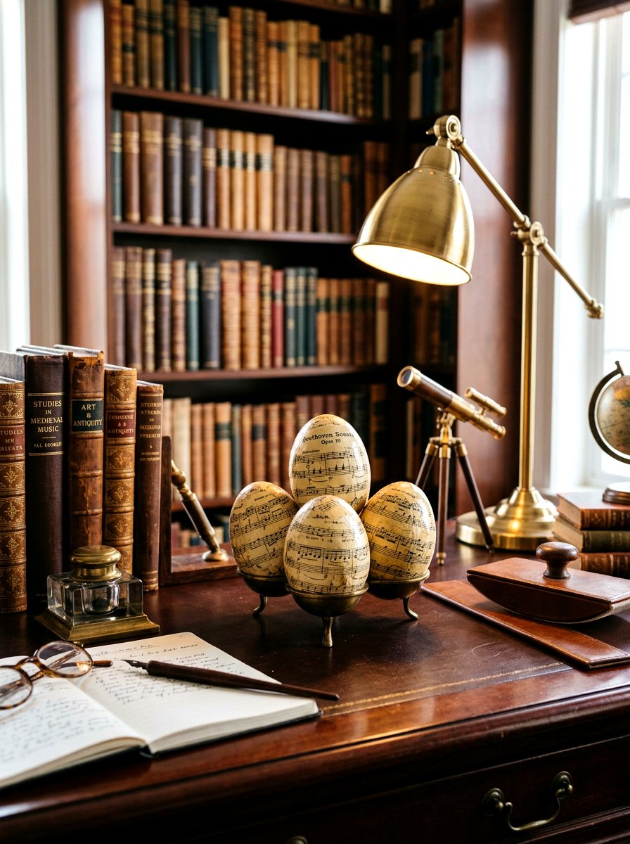 Vintage decoupage eggs - 25 Spring Decorative Egg Ideas