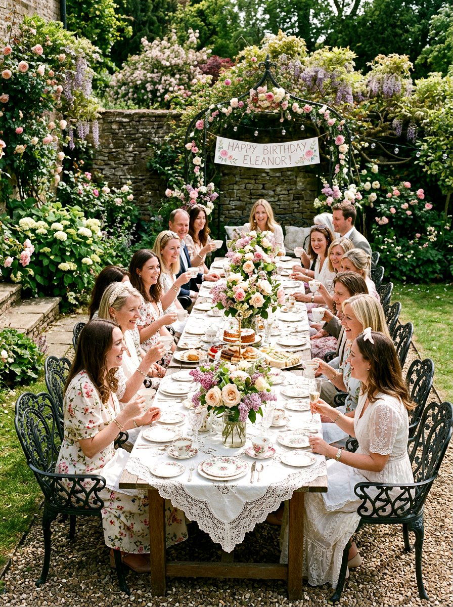 Vintage floral party - 25 Spring Birthday Party Decor Ideas